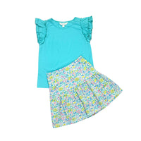 Peyton Skirt - Spring Floral Spray- PRE-ORDER