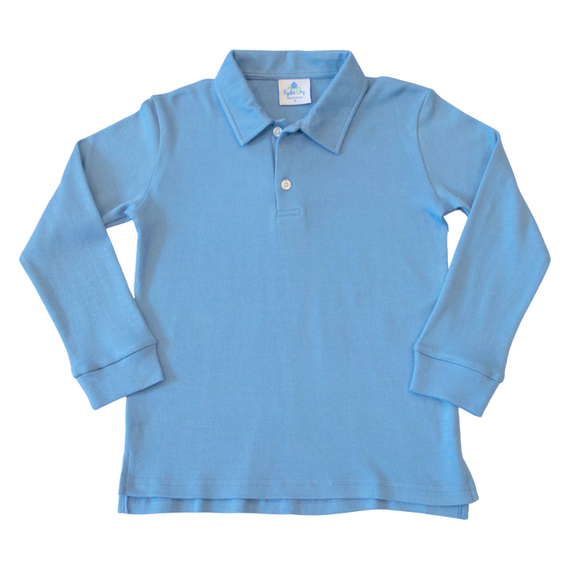 French Blue Boys Polo Shirt