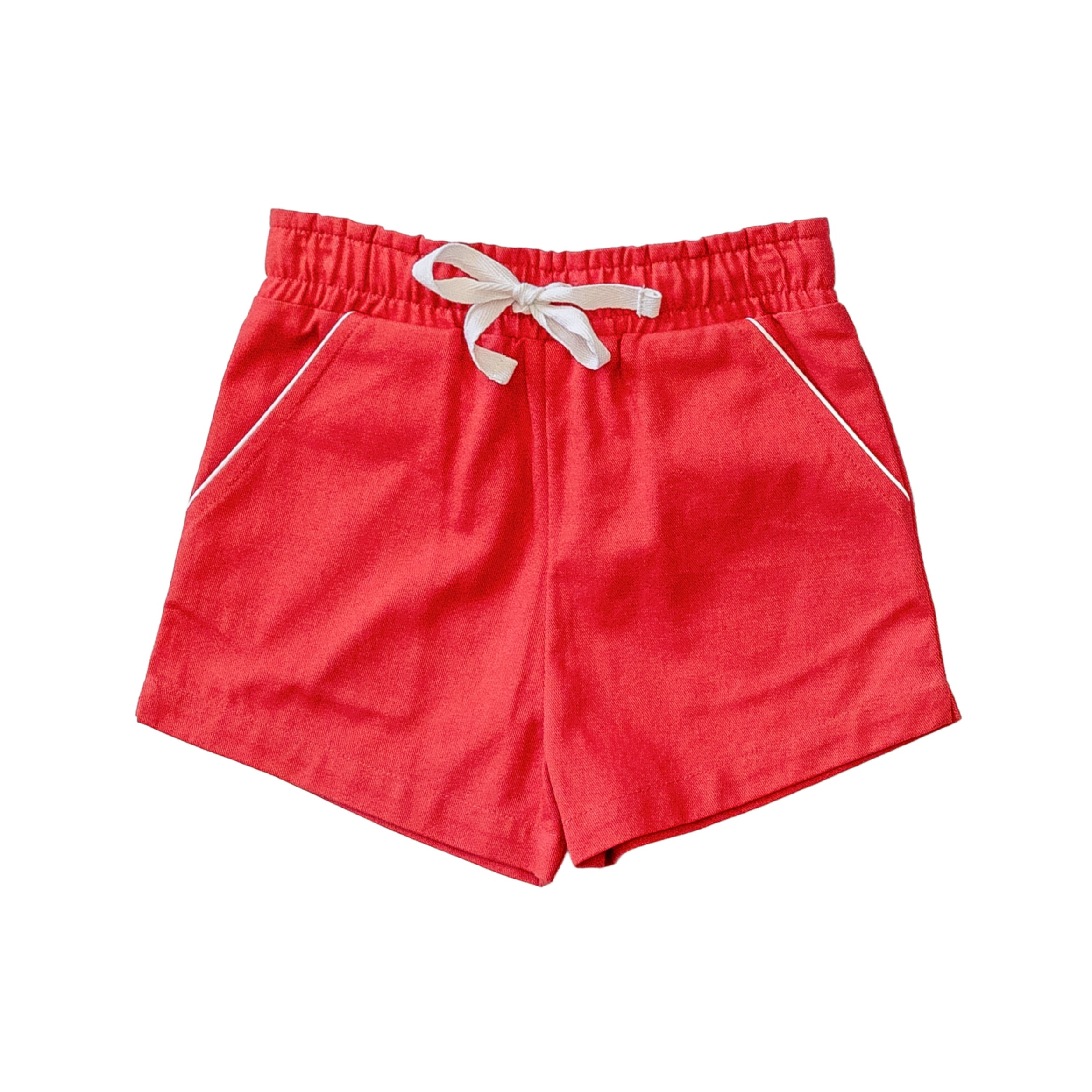 Eyelet & Ivy | Boys Shorty Shorts in Sheffield Red