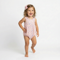 Reese Girls Bubble- Lavender Daisies-PRE-ORDER
