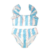 Flutter Bikini Set - Riviera Blue Stripe - PRE-ORDER