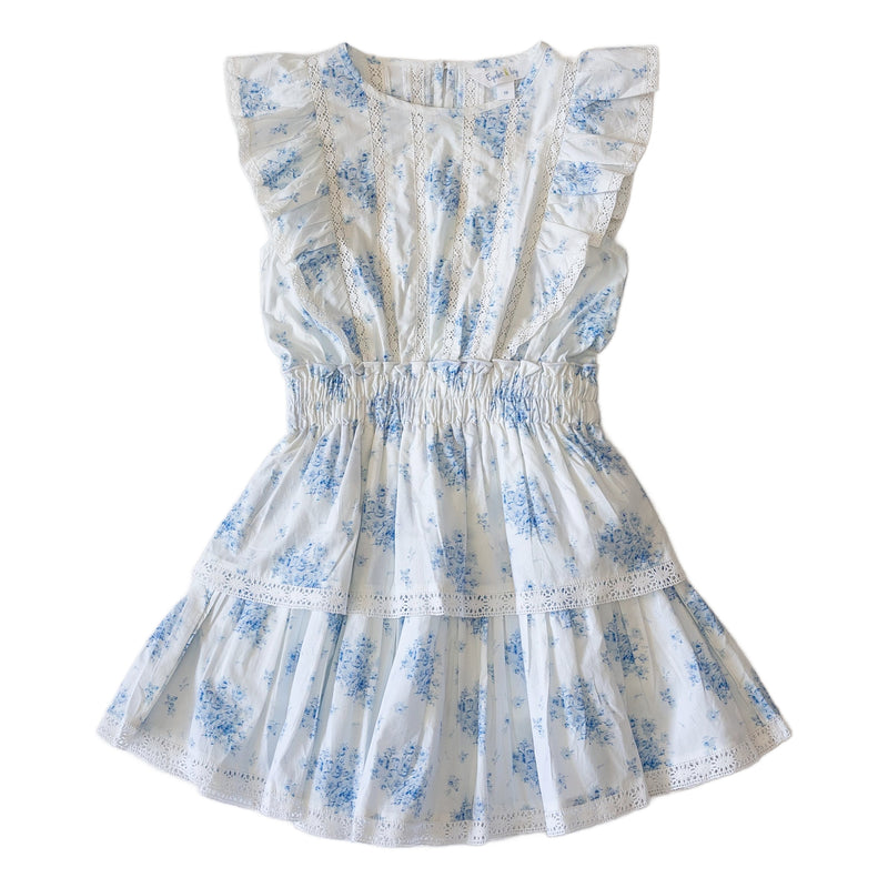Sarah Dress - Vintage Blue Floral