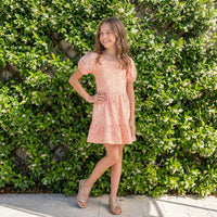 Savannah Dress in Blush Blooms-PRE ORDER