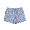 Scallop Girls Shorts - Patriotic Blooms