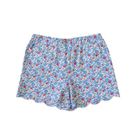 Scallop Girls Shorts - Patriotic Blooms (Pre-order)