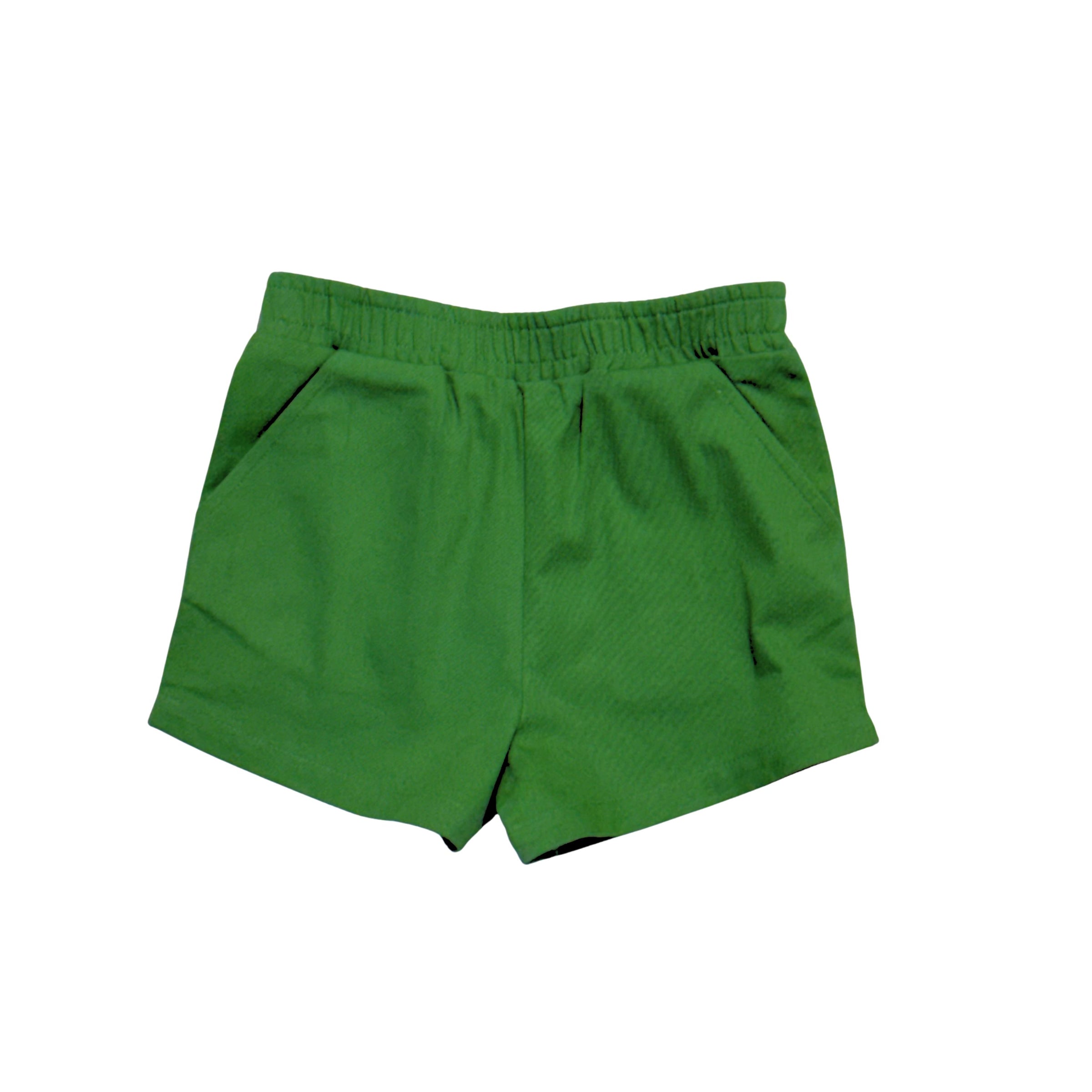 Boys Shorty Shorts - Green Twill- PRE-ORDER