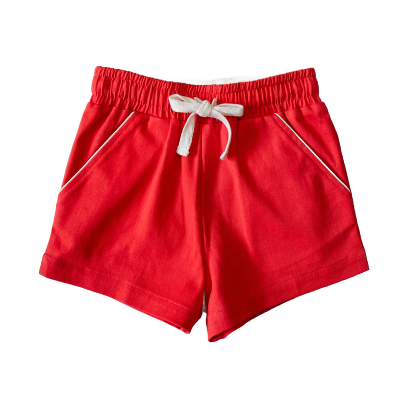 Boys Shorty Shorts - Sheffield Red (Pre-order)