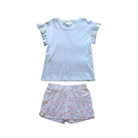 Sloane Shorts in Patriotic Blooms- PRE- ORDER