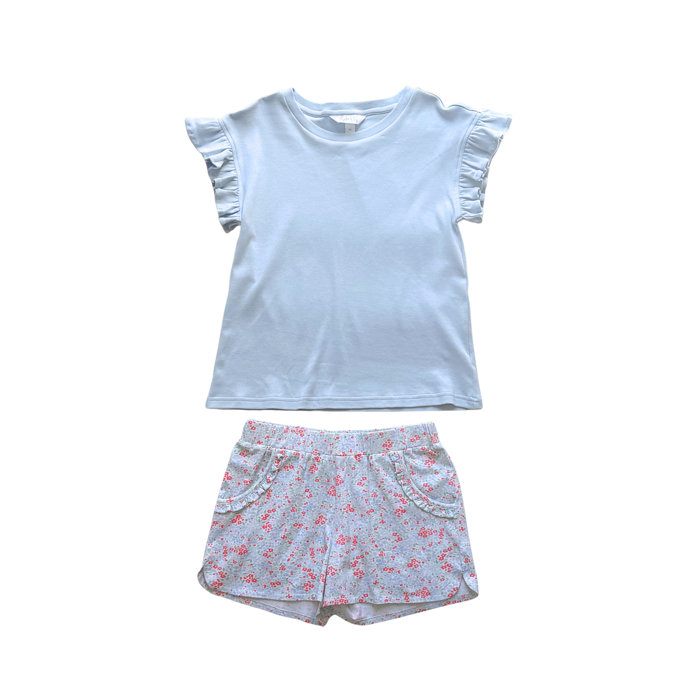 Sloane Shorts in Patriotic Blooms- PRE- ORDER