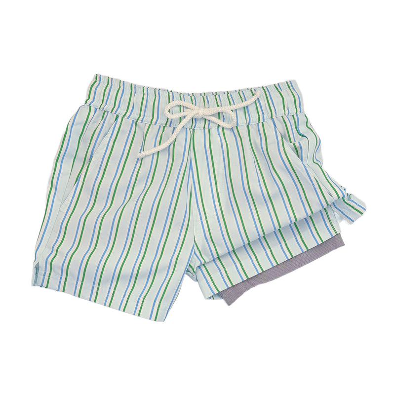 Boys Swim Trunks - Rhodes Stripe