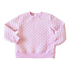 Light Pink Quilted Sweatshirt