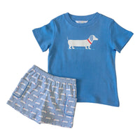 Boys Crew Shirt - Weiner Dog (Pre-order)