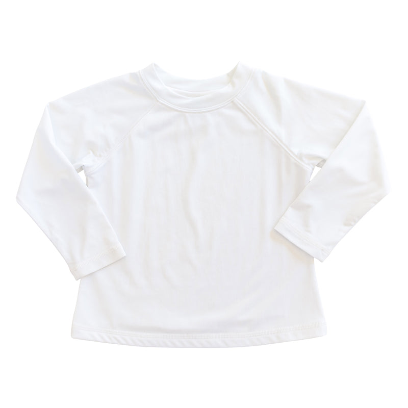 Childrens Rashguard Shirt - White (Pre-order)