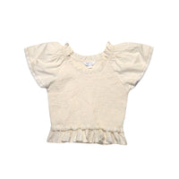 Zarah Girls Top - Off White -PRE-ORDER