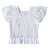 Zarah Girls Top - White (Pre-order)