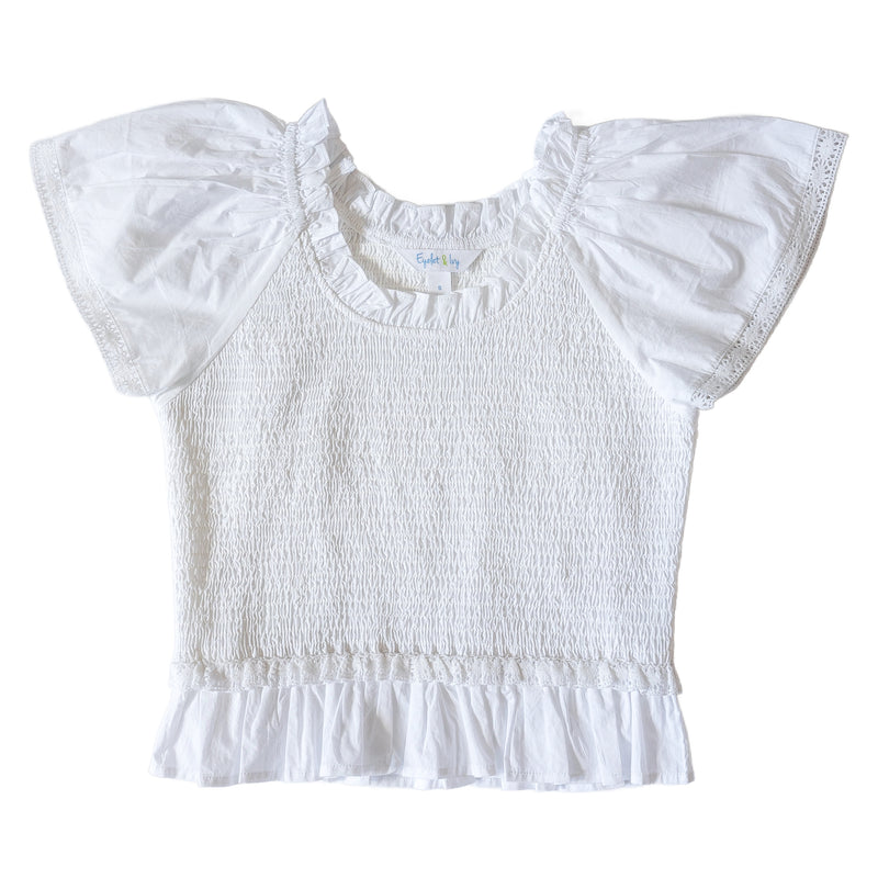 Zarah Girls Top - White