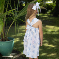 Reese Girls Dress - Vintage Blue Floral (Pre-order)