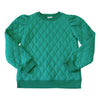 Emerald Diamond Quilted Sweatshirt
