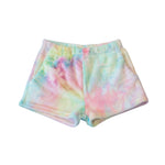 Girls Comfy Shorts - Tie-Dye Minky