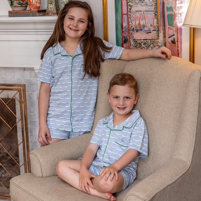 Gator Two Piece Button Down Set
