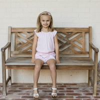 Headband - Light Pink with Pastel Stripe Heart