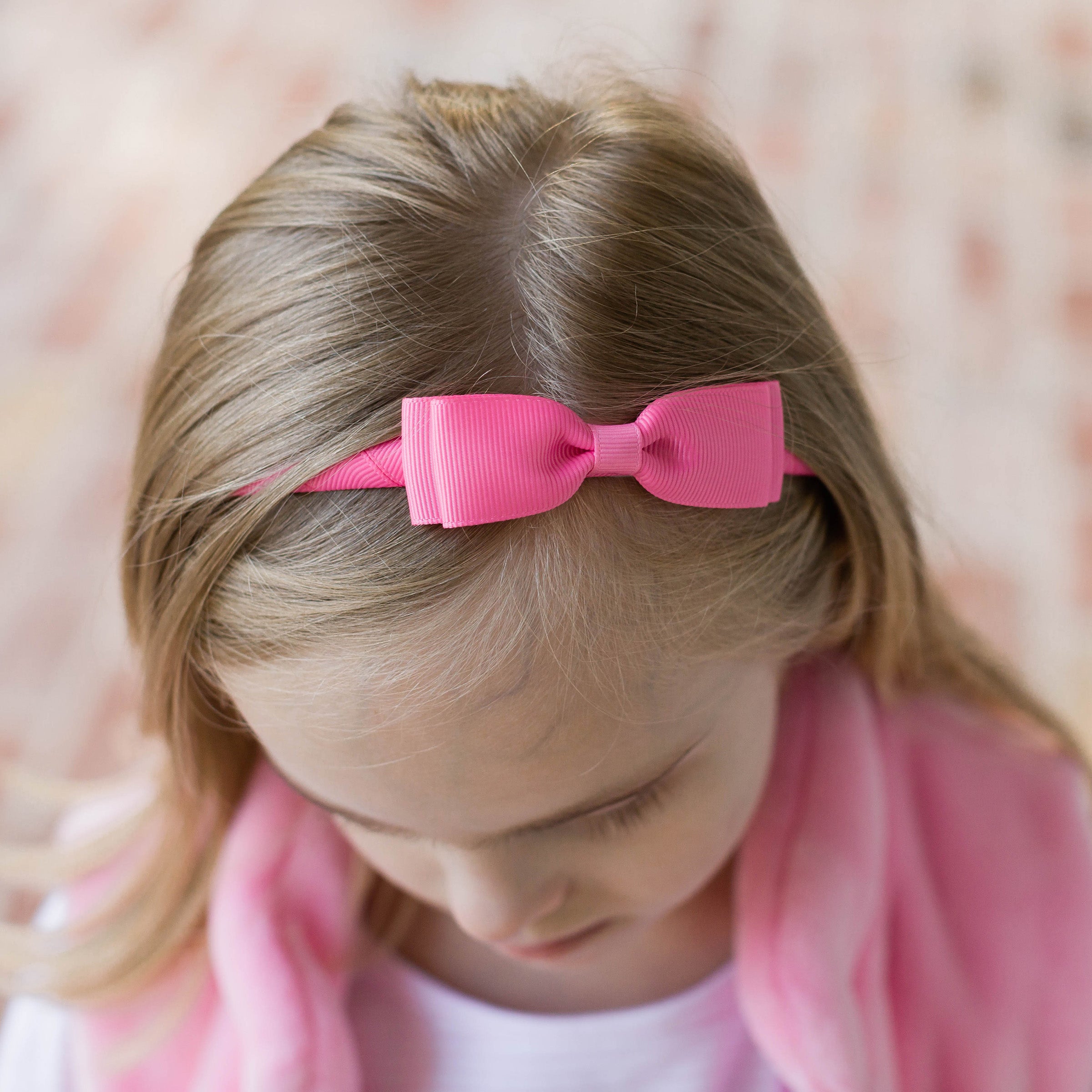 Pink headband with shops bow