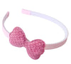 Bow Headband - Pink with Pink Fuzzy