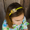 Yellow Heart Girls Headband