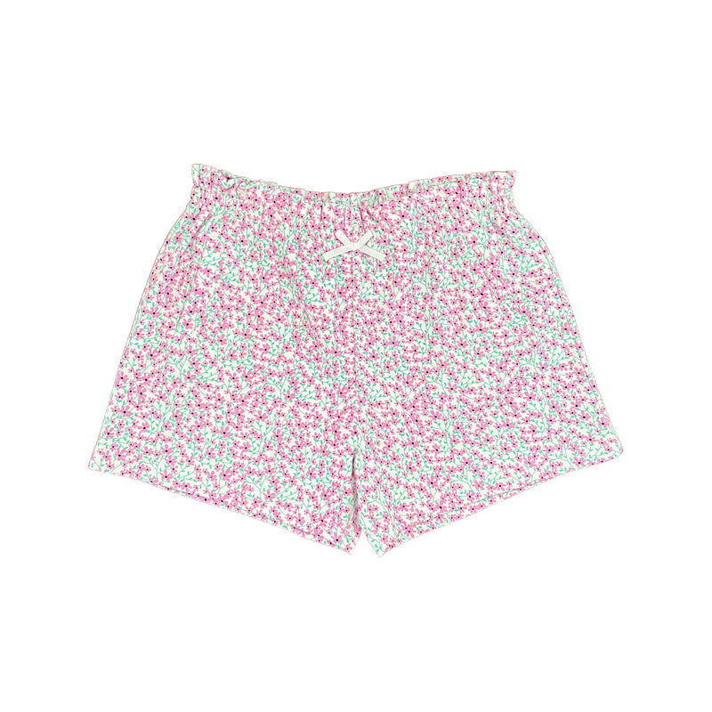 Lottie Girls Shorts in Pink Daisies