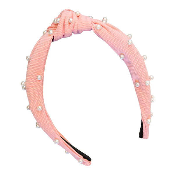 NWT Pink Lace Multi Stone and Pearls Knot headband Amazon.com : Pink Ribbon Headband for Women Breast Cancer  main image 3