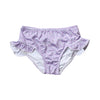 High-Waisted Bikini Bottoms - Lavender Floral