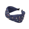 Stud Headband - Denim