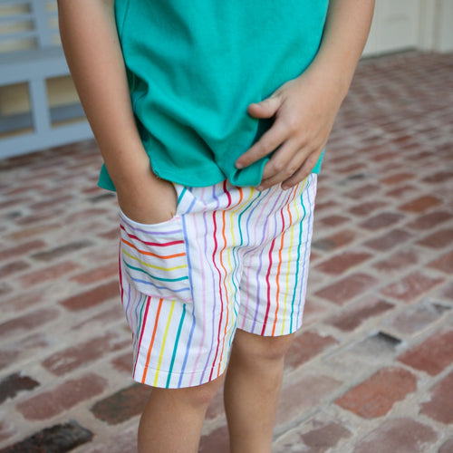 Holice Boys Shorts - Colorful Stripe