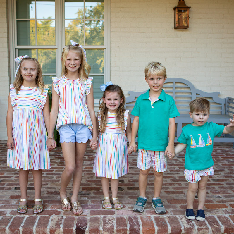Boys Bloomers in Colorful Stripe