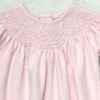 Smocked Pima Pink Bishop Daygown